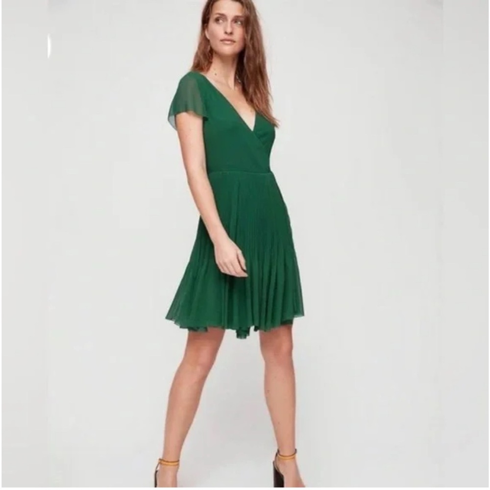 Aritzia Forest Green Mini Dress